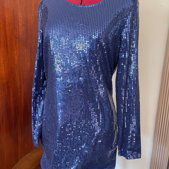 Stretch Sequin Dress - Picture 1 of 4